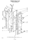 FREEZER DOOR Diagram and Parts List for ED22MM1LWR1  Whirlpool Refrigerator