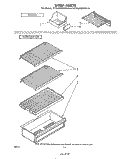 SHELF Diagram and Parts List for ET14JMXMWR0  Whirlpool Refrigerator