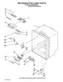 REFRIGERATOR LINER PARTS Diagram and Parts List for KFCP22EXMP4  KitchenAid Refrigerator