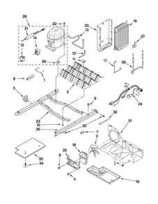 Unit Parts Diagram and Parts List for 10651113210  Kenmore Refrigerator