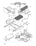 UNIT Diagram and Parts List for 8ET20DKXAN00  Whirlpool Refrigerator