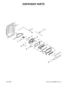 Part Location Diagram of W10883346 Whirlpool CNTRL-ELEC