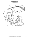 CONTROL PARTS Diagram and Parts List for ED2GVEXVD01  Whirlpool Refrigerator
