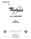 SECTION Diagram and Parts List for AC1002XM0  Whirlpool Air Conditioner