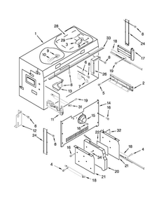 Freezer Liner Parts Diagram and Parts List for KBFC42FTS08  KitchenAid Refrigerator