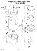OUTER COVER & INSULATION PARTS Diagram and Parts List for KHWG160PSS1  KitchenAid Miscellaneous