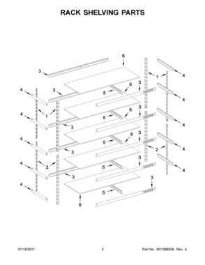 Part Location Diagram of W10919810 Whirlpool SHELF