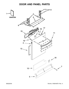Part Location Diagram of W10776906 Whirlpool SHIELD