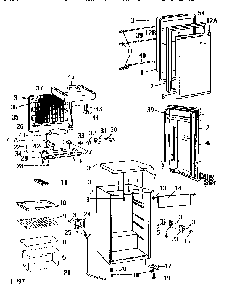 Refrigerator Cabinet Parts Diagram and Parts List for 46196472690  Kenmore Refrigerator