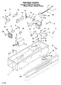 TOP BOX Diagram and Parts List for PVBS600LY0  Whirlpool Cabinet