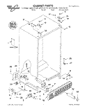 CABINET, LITERATURE Diagram and Parts List for GS2SHGXKT01  Whirlpool Refrigerator