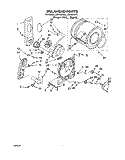 BULKHEAD Diagram and Parts List for LGV4634JT0  Whirlpool Dryer
