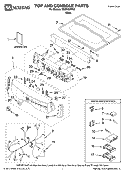 TOP AND CONSOLE PARTS Diagram and Parts List for MED9800TK0  Maytag Dryer