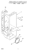 REFRIGERATOR LINER Diagram and Parts List for KSFS25FJBT01  KitchenAid Refrigerator