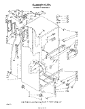CABINET Diagram and Parts List for ET18XKXRWR4  Whirlpool Refrigerator