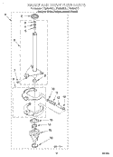BRAKE AND DRIVE TUBE Diagram and Parts List for LTG6234DT1  Whirlpool Washer Dryer Combo