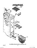 FREEZER LINER Diagram and Parts List for RS25AWXXW00  Roper Refrigerator