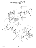 DISPENSER FRONT Diagram and Parts List for KSSC48QKS01  KitchenAid Refrigerator