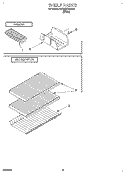 SHELF, LIT/OPTIONAL Diagram and Parts List for ET18SKRDW03  Whirlpool Refrigerator