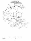 CONTROL PARTS Diagram and Parts List for 5ED2FHGXVQ00  Whirlpool Refrigerator
