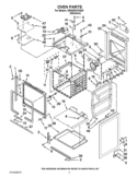 OVEN PARTS Diagram and Parts List for KERS807SSS05  KitchenAid Range