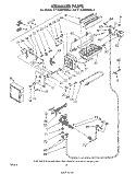 ICE MAKER Diagram and Parts List for ET14JMXMWR3  Whirlpool Refrigerator