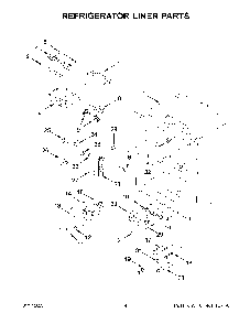 Refrigerator Liner Parts Diagram and Parts List for KRFF302ESS06  KitchenAid Refrigerator