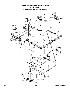 Burner Diagram and Parts List for F6858*0  Roper Range