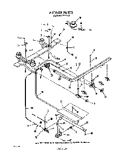 Burner Diagram and Parts List for F6558*1  Roper Range