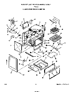 Body Diagram and Parts List for F9807*0  Roper Range