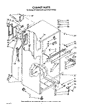 CABINET Diagram and Parts List for RT18DKYWW00  Roper Refrigerator