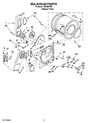 BULKHEAD PARTS, OPTIONAL PARTS (NOT INCLUDED) Diagram and Parts List for IED4300TQ0  Inglis Dryer