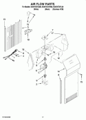 AIR FLOW PARTS Diagram and Parts List for ED5KVEXVQ00  Whirlpool Refrigerator