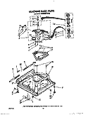 MACHINE BASE Diagram and Parts List for KAWE800TWH0  KitchenAid Washer