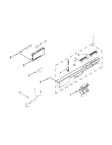 Part Location Diagram of W10854221 Whirlpool Electric Control Board