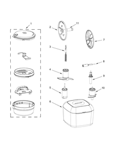 Part Location Diagram of W10723406 Whirlpool BLADE