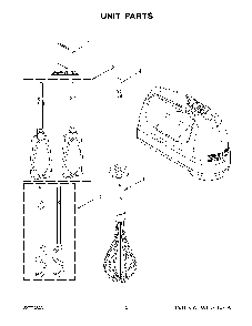 Unit Parts Diagram and Parts List for 5KHM926APT0  KitchenAid Mixer