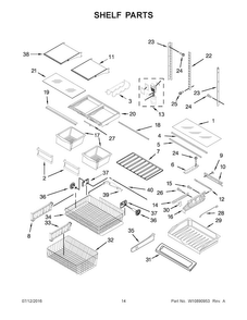 Part Location Diagram of W11336587 Whirlpool SHELF-GLAS