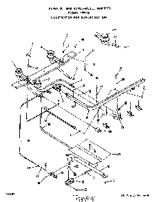 Burner Diagram and Parts List for F6508*0  Roper Range