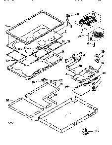 Cooktop Diagram and Parts List for KECC567BBS2  KitchenAid Cooktop