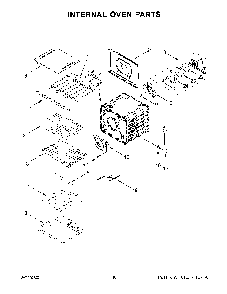 Internal Oven Parts Diagram and Parts List for KODE300ESS20  KitchenAid Wall Oven