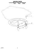 HEATER PARTS Diagram and Parts List for KUDS01DLBL1  KitchenAid Dishwasher