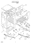 LINER Diagram and Parts List for 3VET16GKGW01  Whirlpool Refrigerator