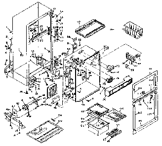 Refrigerator Cabinet Parts Diagram and Parts List for 106U14E1  Kenmore Refrigerator