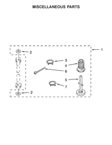 Miscellaneous Parts Diagram and Parts List for WET4024EW0  Whirlpool Washer Dryer Combo