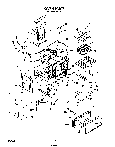 Oven Diagram and Parts List for N9357*0  Roper Range
