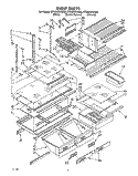 SHELF, LIT/OPTIONAL Diagram and Parts List for ET20DKXWN00  Whirlpool Refrigerator