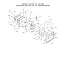 OVEN DOOR Diagram and Parts List for 2092B0A  Roper Range