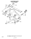 MANIFOLD Diagram and Parts List for SF0100EKW1  Whirlpool Range