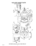 TUB AND BASKET Diagram and Parts List for LHA6480W1  Whirlpool Washer